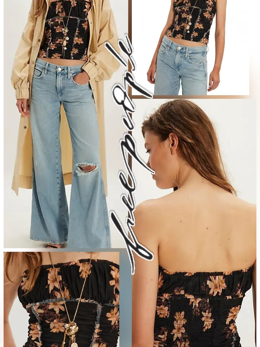 🎉HOST PICK🎉 Free People Scottie Printed Tube Top In Tropic Night